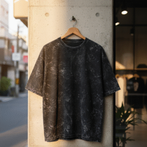 Black Acid Washed Unisex Oversized T-Shirt