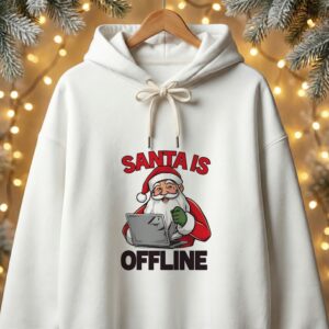 Santa Is Offline Unisex Oversized Hoodie