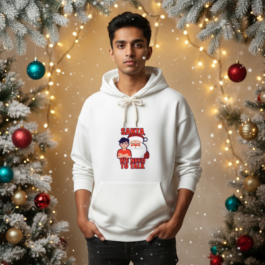 Santa We Need To Talk Unisex Oversized Hoodie