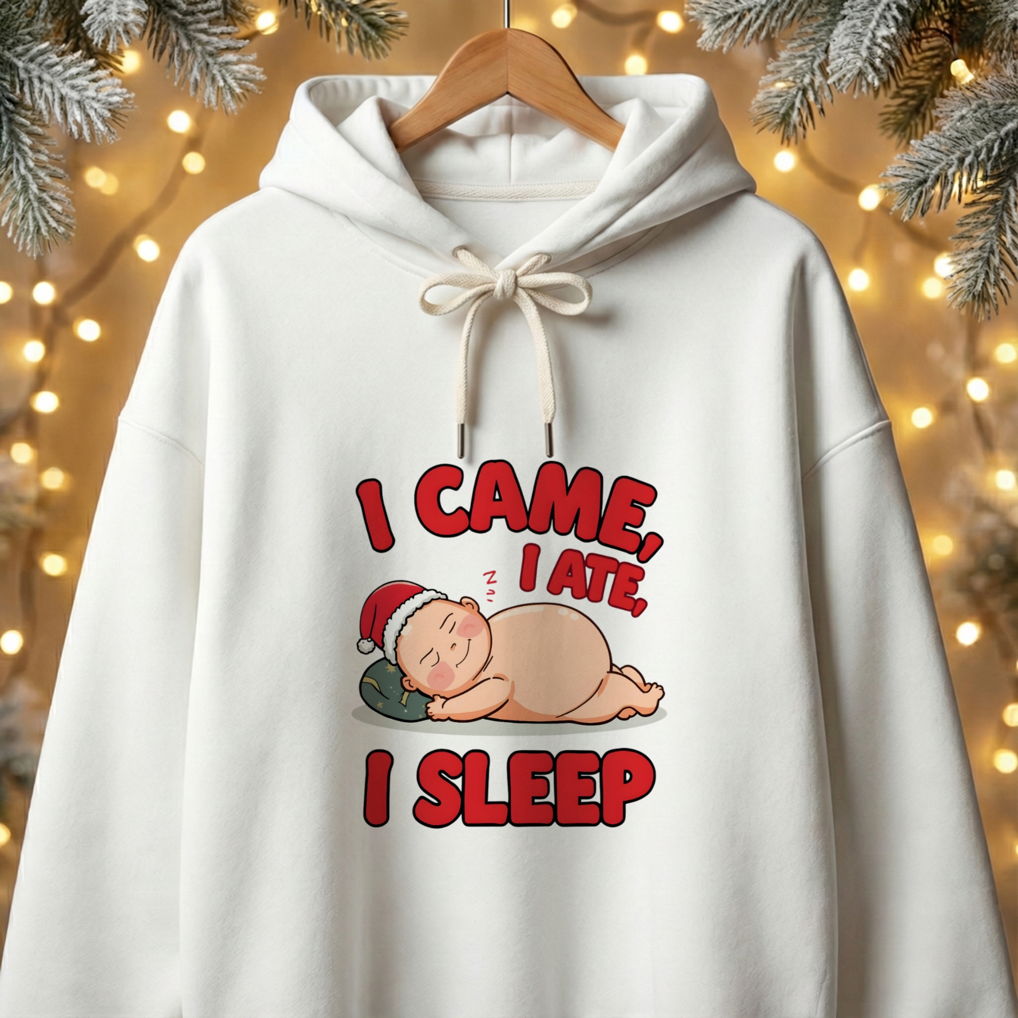 I Came, I Ate, I Sleep Unisex Oversized Hoodie