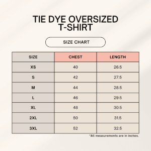 Unisex Tie Dye Oversized T-Shirt