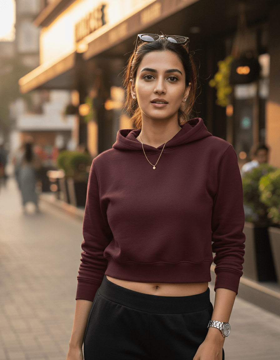 Female Cropped Hoodie