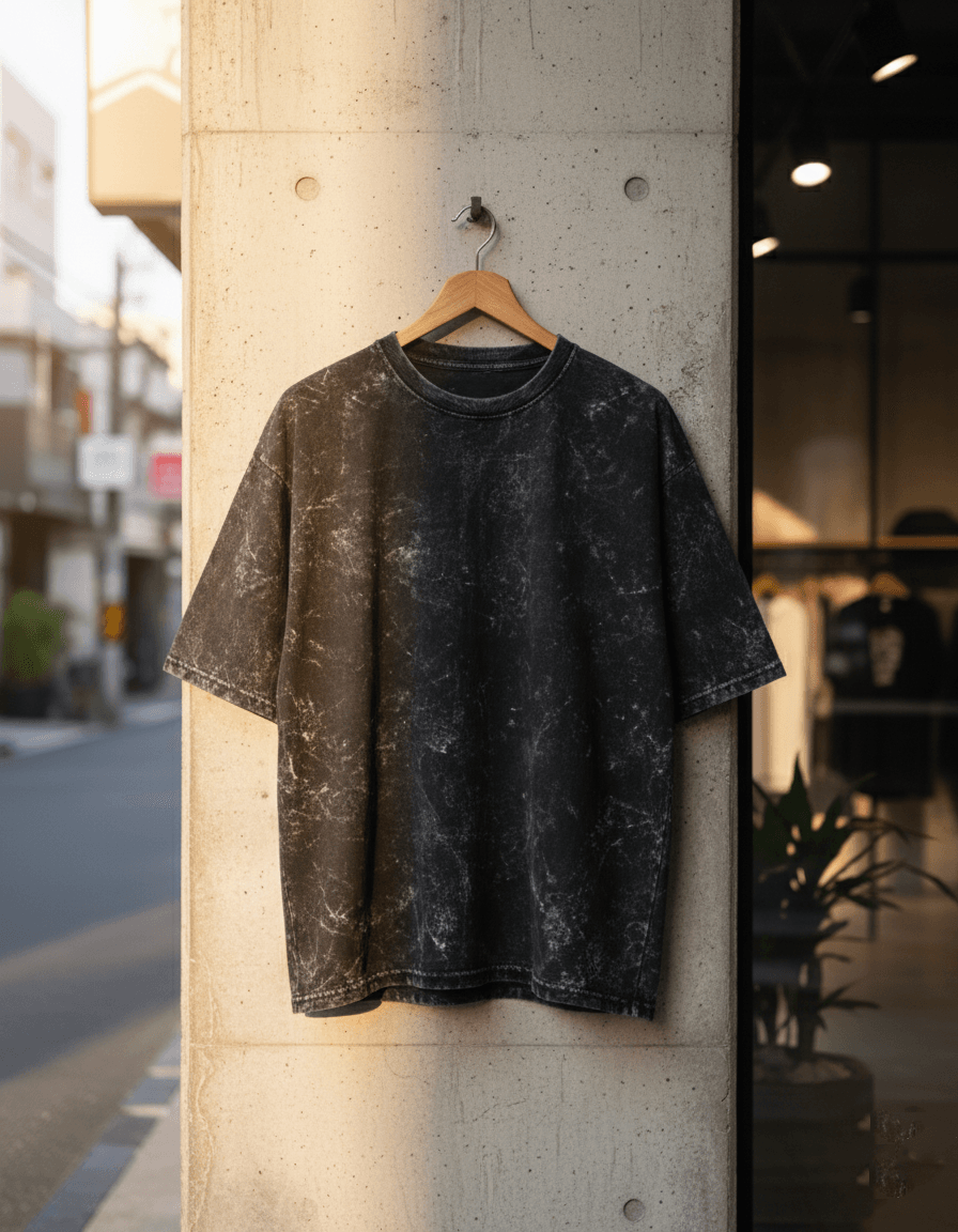 Unisex Acid Washed Oversized T-Shirt