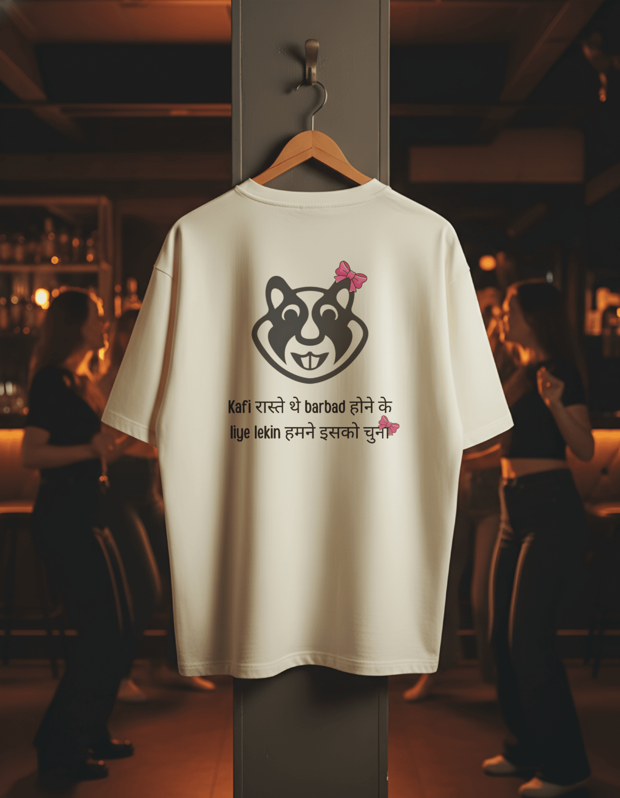 kafi raste the barbad hone k liye Oversized T-Shirt