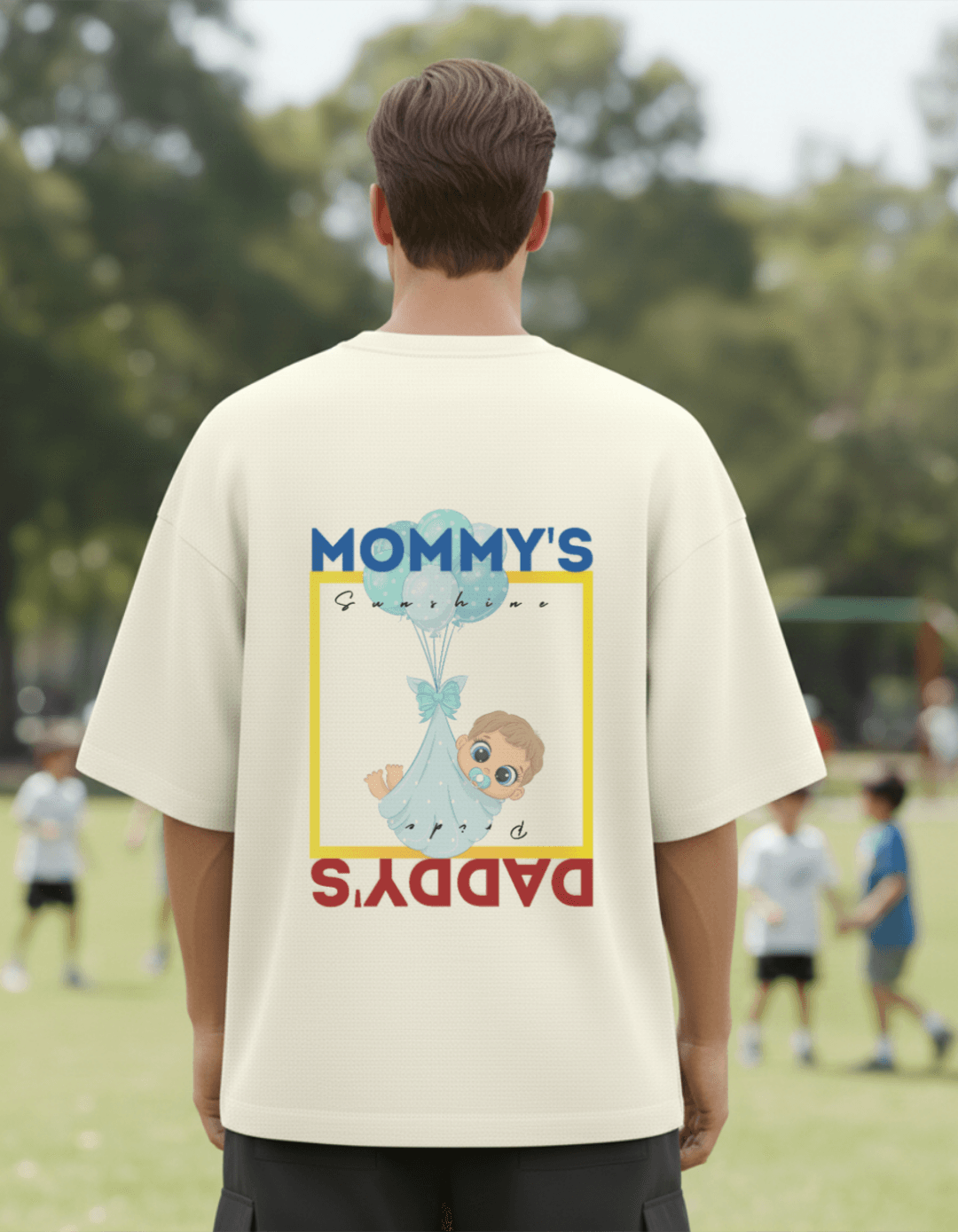 Mommy’s Sunshine Daddy’s Pride Oversized T-Shirt