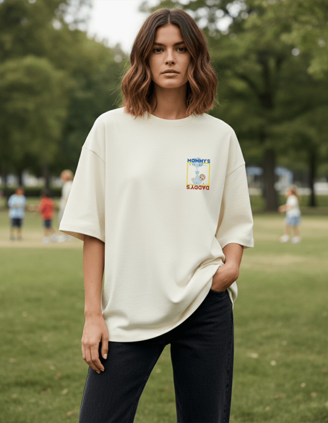 Mommy’s Sunshine Daddy’s Pride Oversized T-Shirt