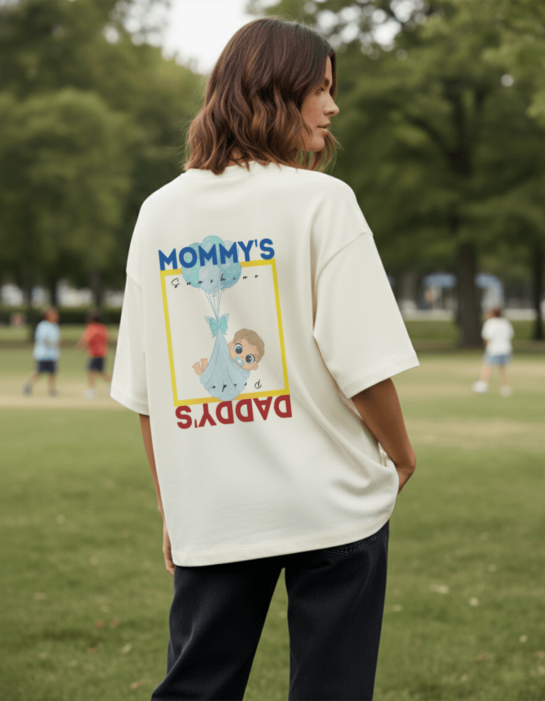 Mommy’s Sunshine Daddy’s Pride Oversized T-Shirt