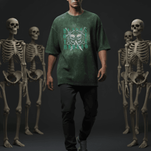 Blades of the Undead Oversized Acid Washed T-Shirt