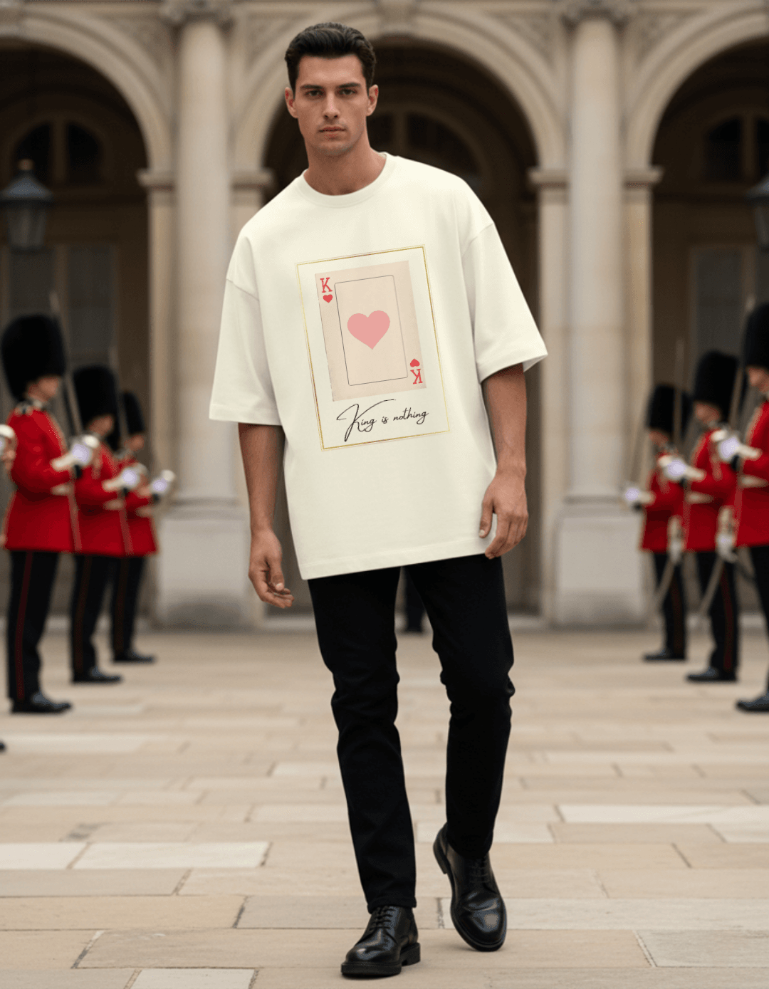 King Is Nothing Without His Queen Oversized T-Shirt