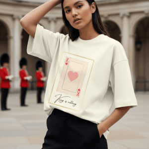 King Is Nothing Without His Queen Oversized T-Shirt