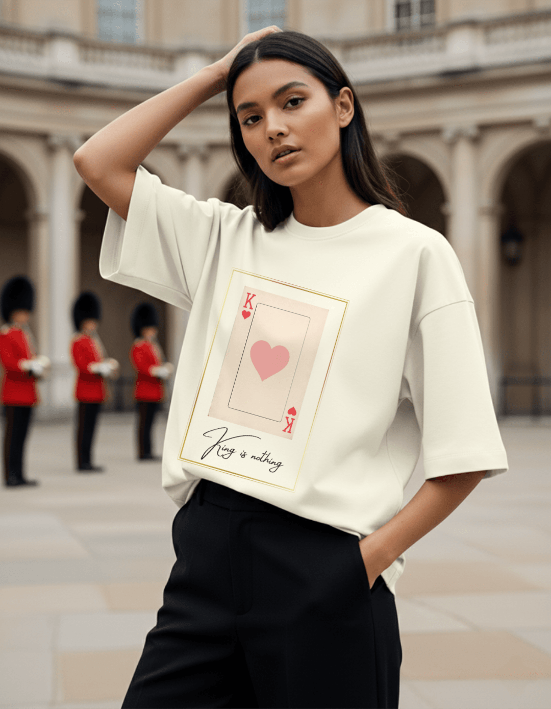 King Is Nothing Without His Queen Oversized T-Shirt