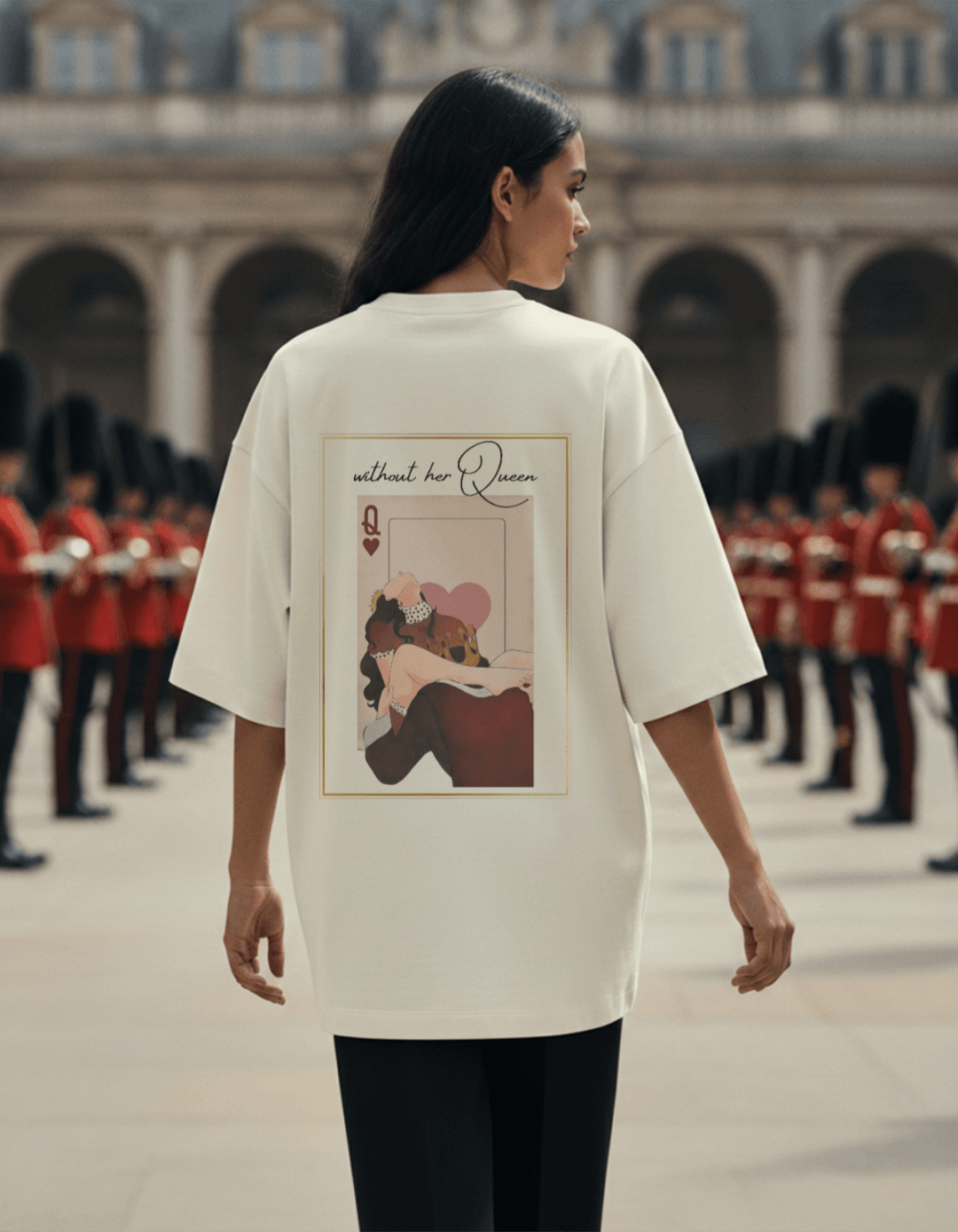 King Is Nothing Without His Queen Oversized T-Shirt