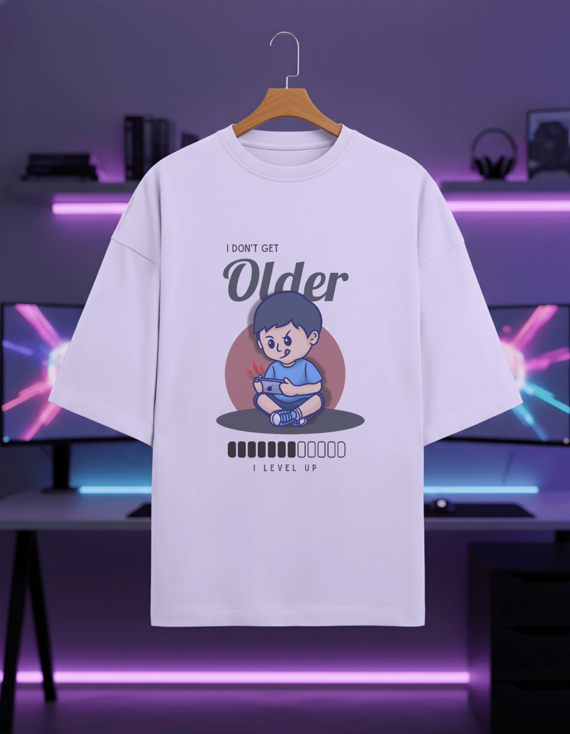 I Don’t Get Older I Level Up Oversized T-Shirt